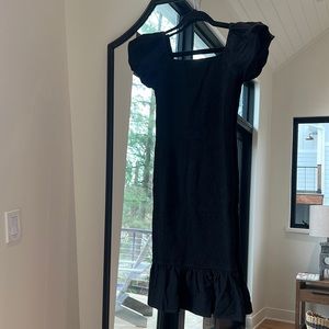 Black size small rouched dress